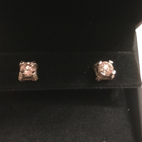 Natural Diamond 1 Carat Total Weight Studs - 14K White Gold - Picture 12 of 15